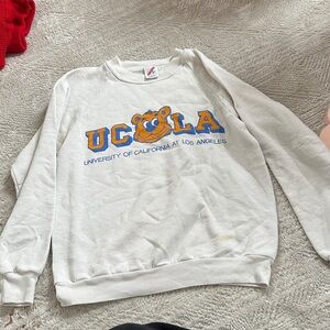 Jerzees White Crewneck Sweatshirt